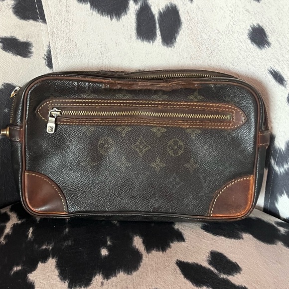 Louis Vuitton Black and Brown Clutch - Picture 1 of 15
